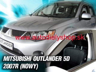 Mitsubishi Outlander 2006-2012 (so zadnými) - deflektory Heko
