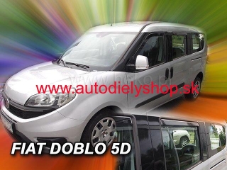 Fiat Doblo od 2010 (so zadnými) - deflektory Heko
