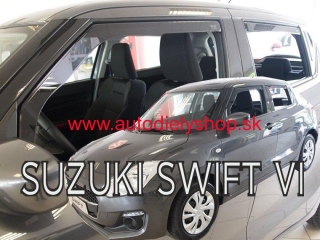 Suzuki Swift od 2017 (so zadnými) - deflektory Heko