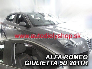 Alfa Romeo Giulietta od 2010 (predné) - deflektory Heko