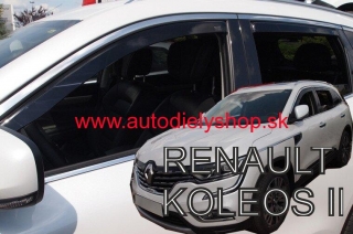 Renault Koleos od 2017 (so zadnými) - deflektory Heko