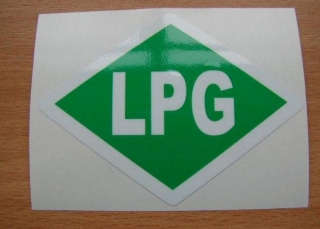 Označenie "LPG" samolepka