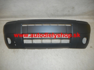 Peugeot Partner 1/03- predný nárazník s otvormi / čierny /