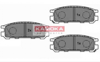 Subaru LEGACY III 10/98-08/03 zadné brzdové platničky sada /KAMOKA/