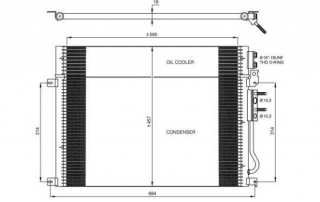 Jeep COMMANDER 09/05-12/10 chladič klimatizácie pre  všetky typy motorov /NRF/