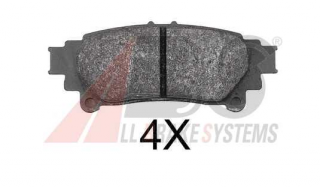 Lexus RX 12/08- zadné brzdové platničky /A.B.S./