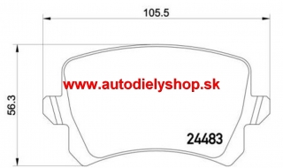 Audi Q3 06/11- zadné platničky sada /TEXTAR/