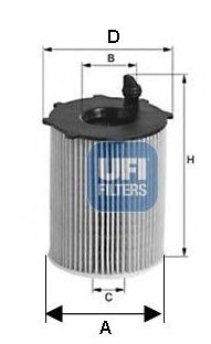 BMW 6 F12/F13 02/11- olejový filter /UFI/