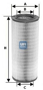 Lancia MUSA 10/04- vzduchový filter