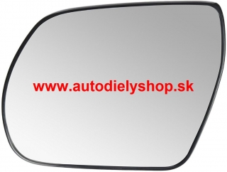 Hyundai SANTA FE 06/09- Sklo zrkadla, ľavé /s držiakom/